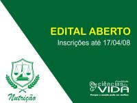 Seleção de acadêmicos para atividades da Clínica Escola de Nutrição