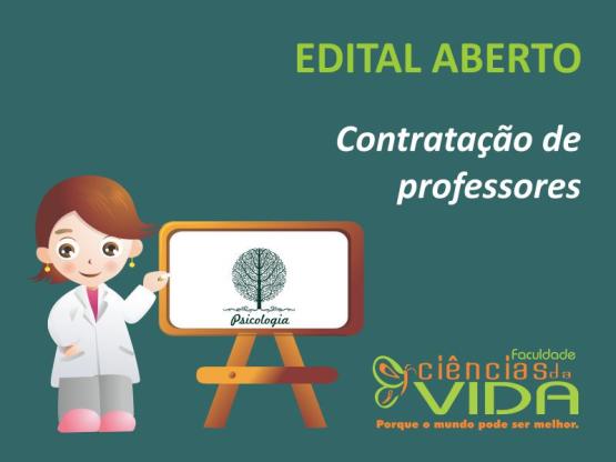 Aberto edital para contratação de professores do curso de Psicologia