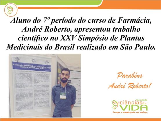 Aluno representa a FCV no XXV Simpósio de Plantas Medicinais do Brasil