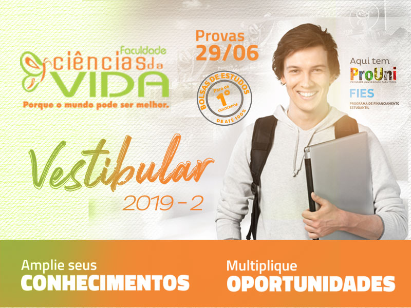 Inscrições abertas para o Vestibular 2019-2º