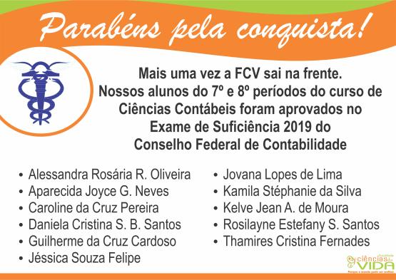 APROVADOS NO EXAME DE SUFICIÊNCIA