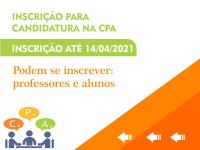 Inscrição aberta para candidatura da CPA