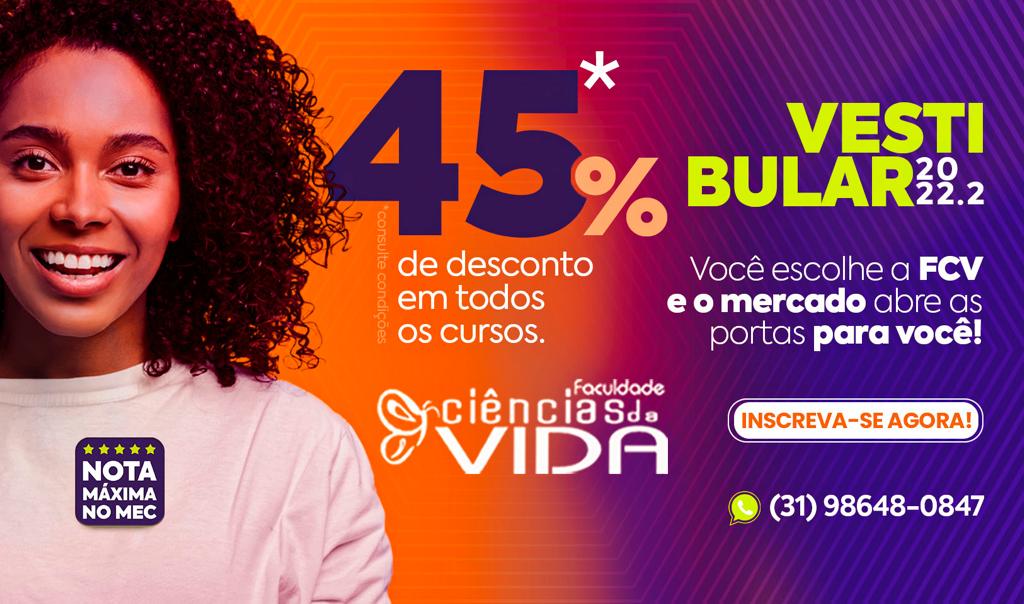 Inscrições abertas para o Vestibular 2º-2022 com Bolsas de Estudo